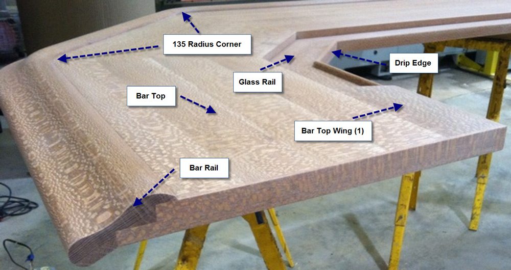 Bar Top Wings (Set of 2) - Hardwoods Incorporated