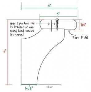 Foot Rail Installation Options - Hardwoods Incorporated